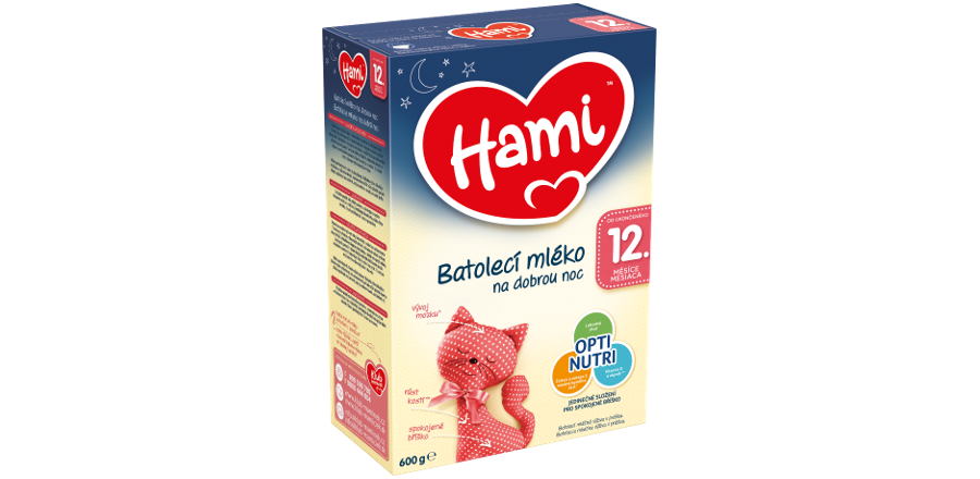 Batolecí mléko na dobrou noc od ukončeného 12. měsíce (Hami)