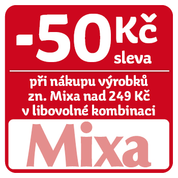 Využijte neklubové nabídky - sleva 50 Kč při nákupu výrobků značky Mixa nad 249 Kč!