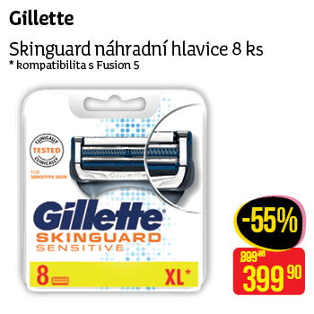 Gillette - Skinguard náhradní hlavice 8 ks