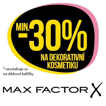 Využijte neklubové nabídky - sleva min. 30% na dekorativní kosmetiku Max Factor!