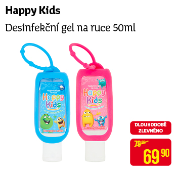 Happy Kids - Desinfekční gel na ruce 50ml