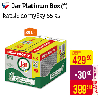 Jar Platinum Box - kapsle do myčky 85 ks