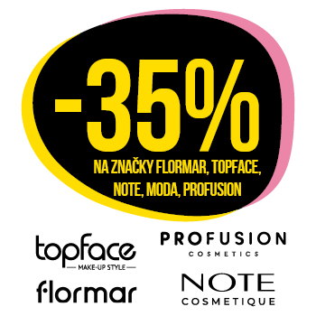 Využijte neklubové nabídky - sleva 35% na značky Flormar, Topface, Note, Moda, Profusion!