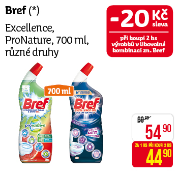 Bref - Excellence, ProNaure, 700 ml, různé druhy