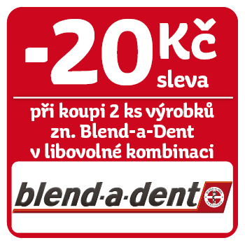 Využijte neklubové nabídky - sleva 20 Kč na Blend-a-Dent při koupi 2 ks v libovolné kombinaci!