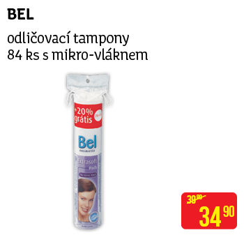 BEL - odličovací tampony 84 ks s mikrovláknem