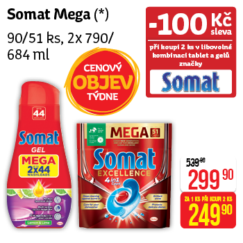 Somat Mega - 90/51 ks, 2x 790/684 ml