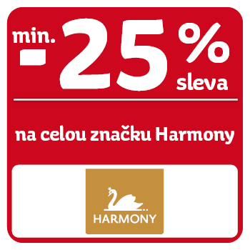 Využijte neklubové nabídky - sleva min. 50% na celou značku Harmony!