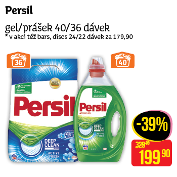 Persil - gel/prášek 40/36 dávek